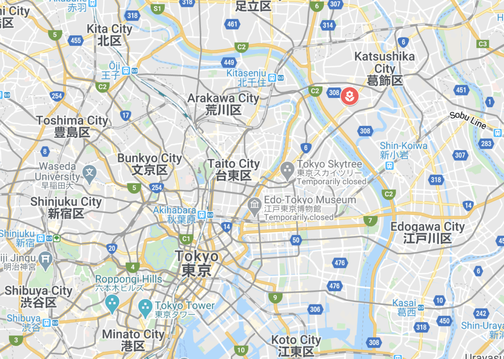 Hikifune-gawa Water Park location map